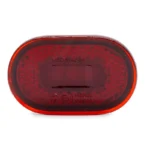 Červené oválne LED bočné svetlo pre elektrickú kolobežku s certifikáciou ISO